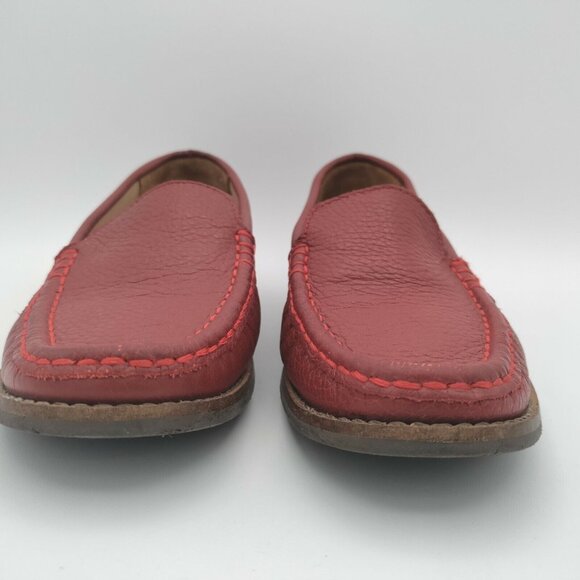 Marc Joseph Loafers Women's 5 EU 35 Slip On Red Leather Comfort Flats Career - Picture 14 of 15